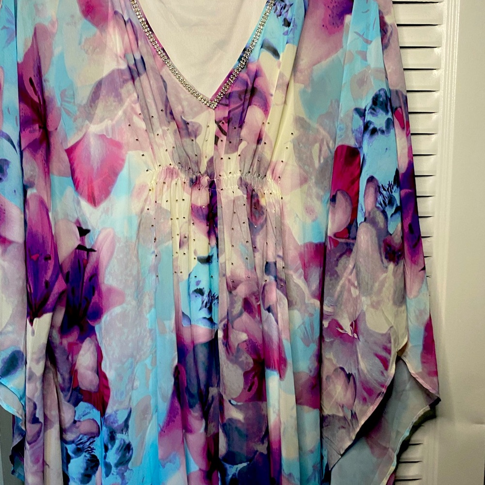 Jennifer Lopez X-Large Flowy Summer Caftan or Dress 🎈8$